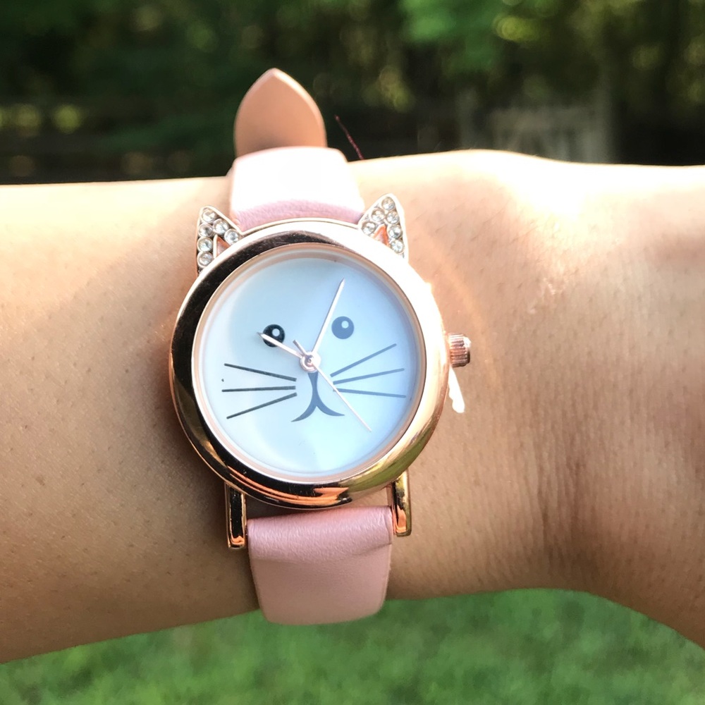 Pink Cat Watch